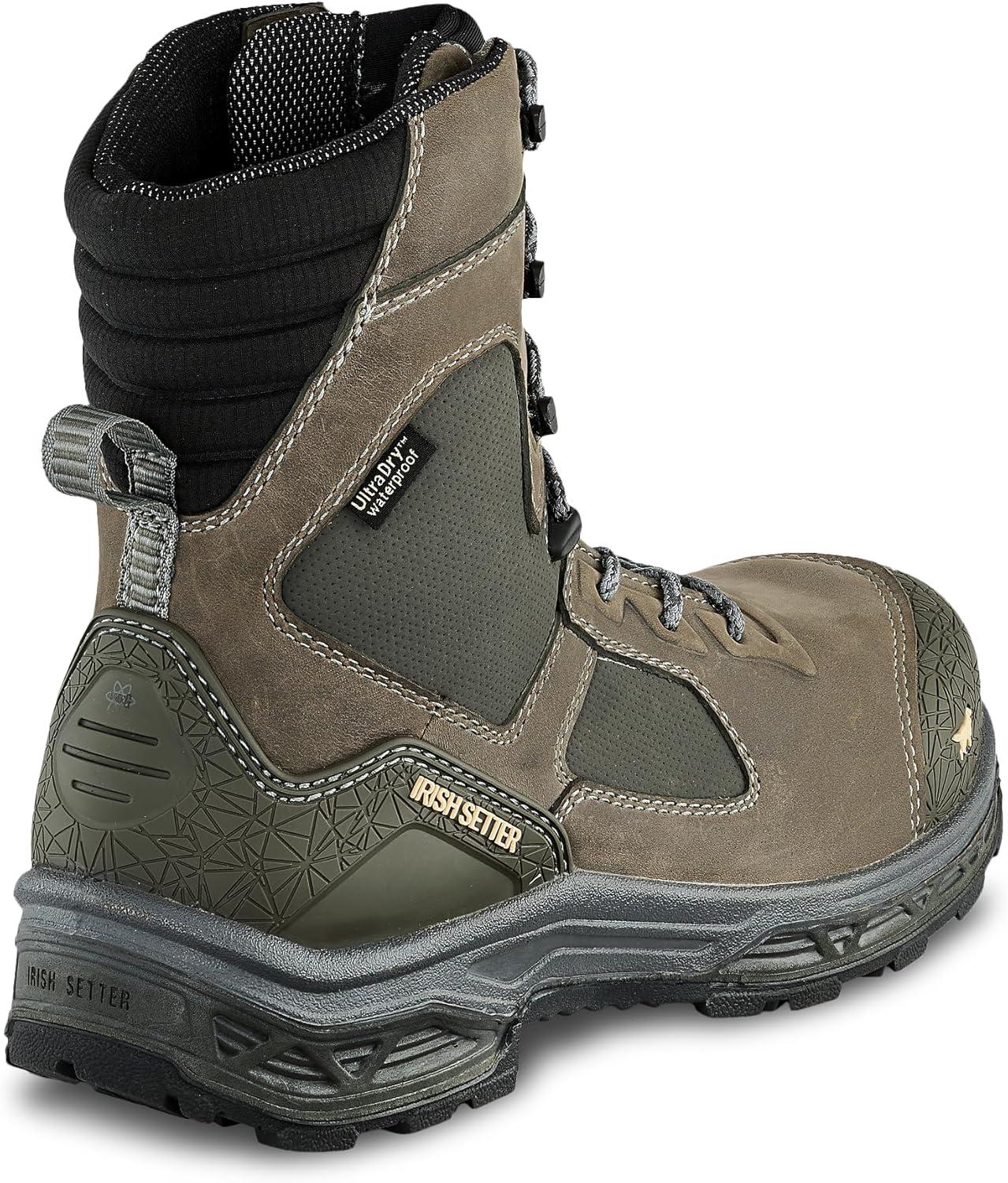 imageIrish Setter Kasota Mens 8 BOA Waterproof Insulated 400g NonMetallic Safety Toe Work BootMud