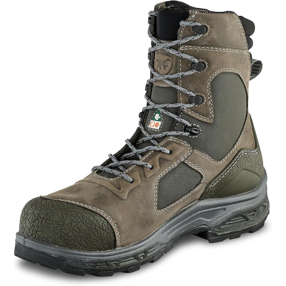 imageIrish Setter Kasota Mens 8 BOA Waterproof Insulated 400g NonMetallic Safety Toe Work BootMud