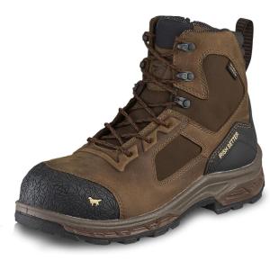 Irish Setter, Kasota, Men’s, 6″, Side-Zip, Waterproof, Non-Metallic Safety Toe, Work Boot(Brown)