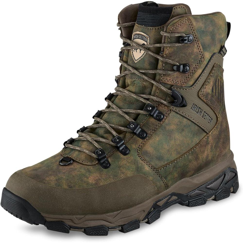 imageIrish Setter Pinnacle Mens 9 Waterproof Insulated 400g Hunting Boot Earth Field CamoEarth Field Camo  Style 3