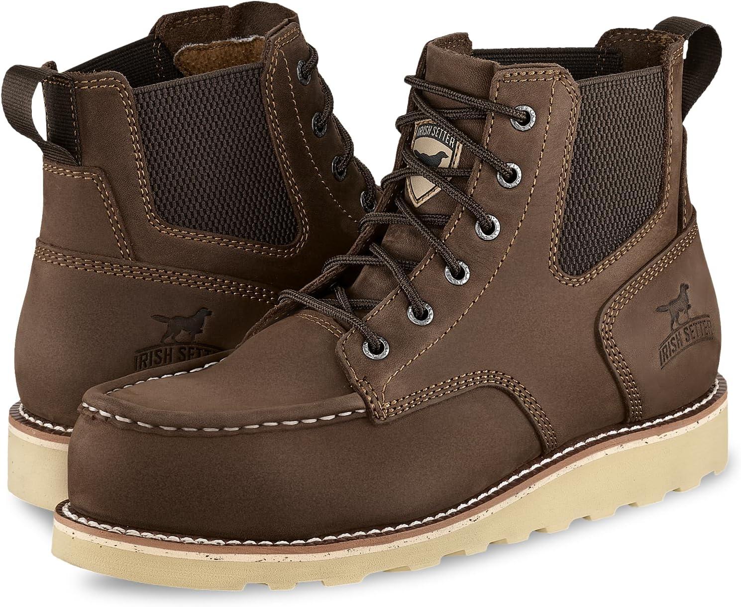 imageIrish Setter Pipestone Unisex Steel Safety Toe Full Grain Leather Work Boot11