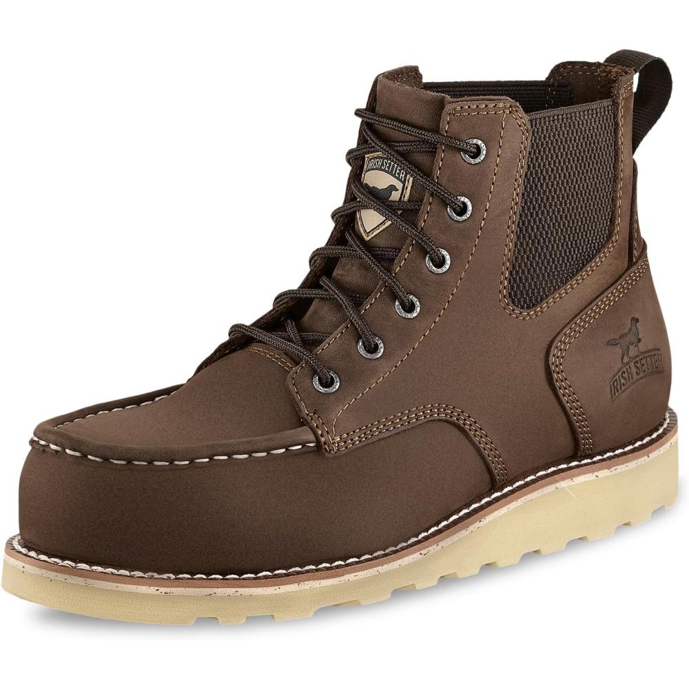 imageIrish Setter Pipestone Unisex Steel Safety Toe Full Grain Leather Work Boot10