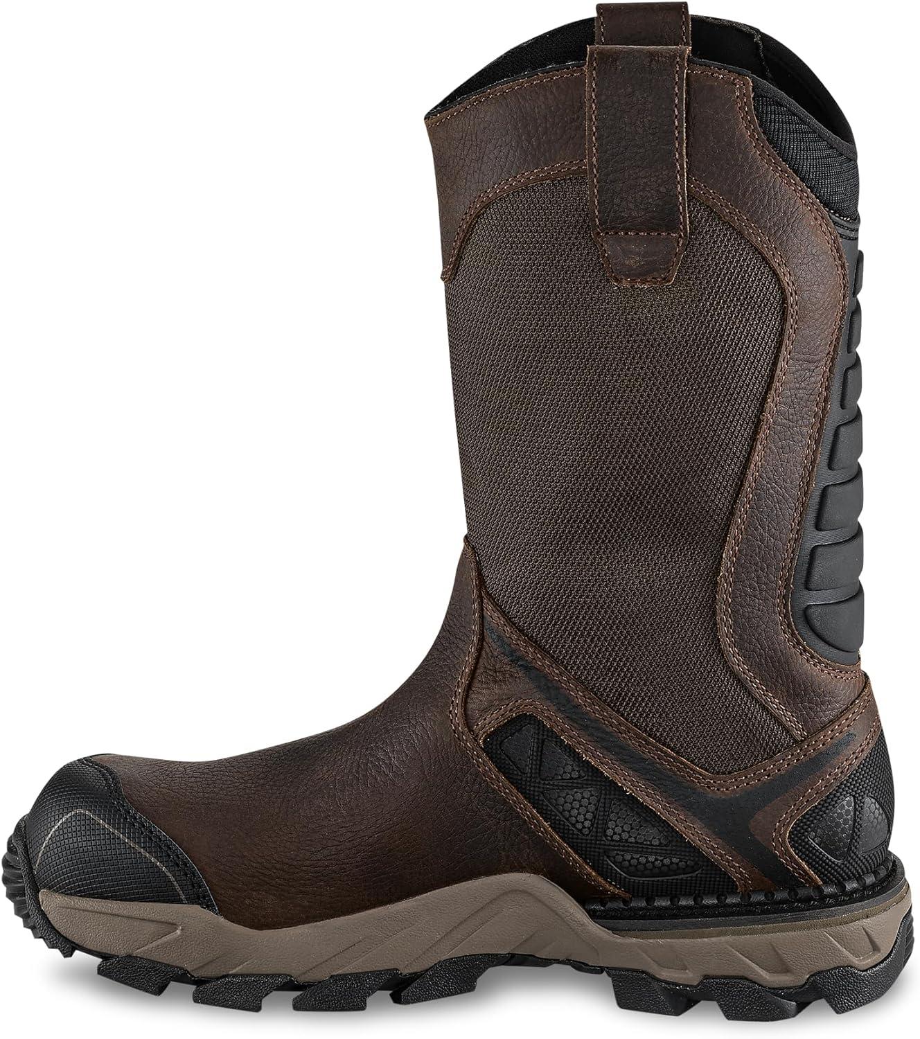 imageIrish Setter Crosby Mens 11 NonMetallic Safety Toe Waterproof Full Grain Leather Work Boot BrownBrown