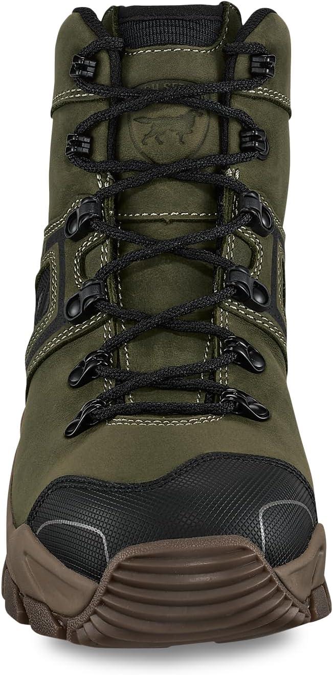 imageIrish Setter Crosby Mens 6 Soft Toe Waterproof Full Grain Leather Work BootGreen