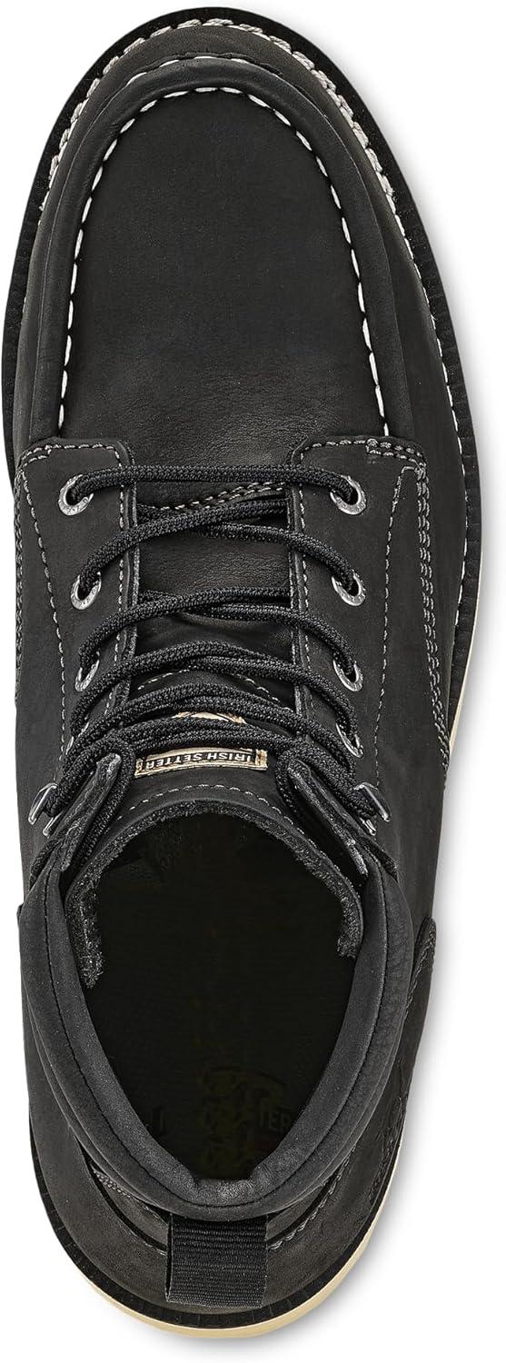 imageIrish Setter Pipestone Unisex Steel Safety Toe Full Grain Leather Work BootBlack