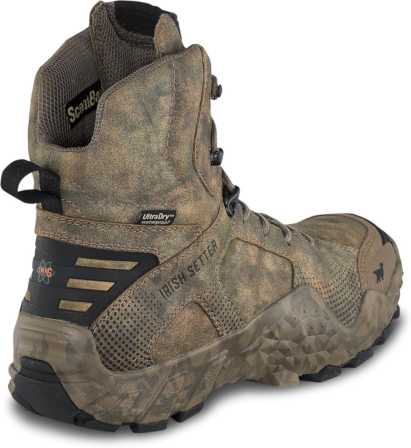 imageIrish Setter VaprTrek Mens 8 Waterproof Hunting Boot Earth Field Camo 115 D Medium