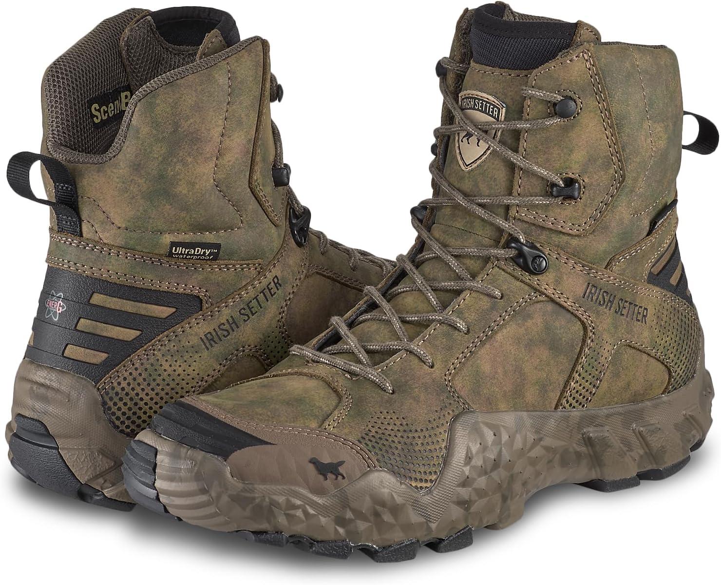 imageIrish Setter VaprTrek Mens 8 Waterproof Hunting Boot Earth Field Camo 115 D Medium