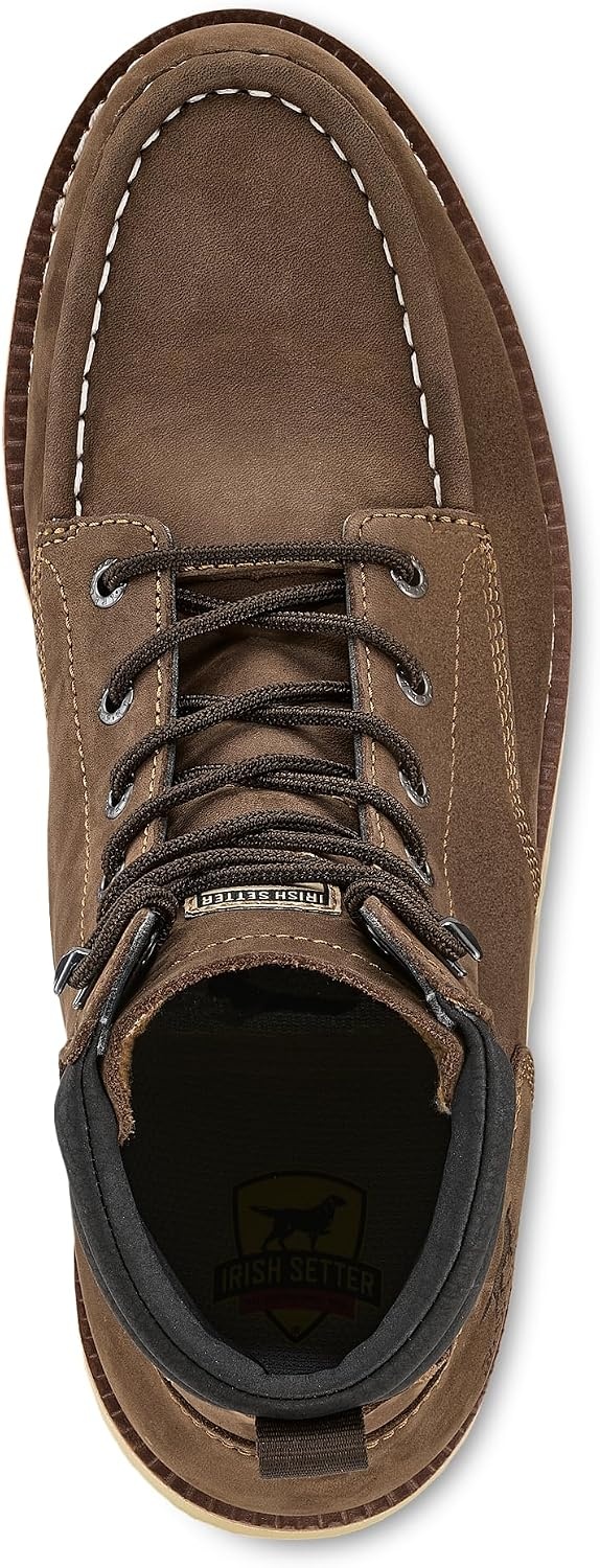 image:imageIrish Setter Pipestone 6 Unisex Steel Toe Work Boot Water Resistant UninsulatedBrown