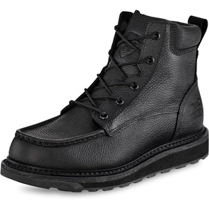 Irish Setter Ashby 6″ Mens Soft Toe Work Boot, Black/Black
